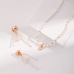 Zircon Pendant Pearl Necklace