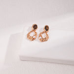 Gembea Jewelry Tiger Eye Stone Pearl Earrings