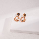 Gembea Jewelry Tiger Eye Stone Pearl Earrings