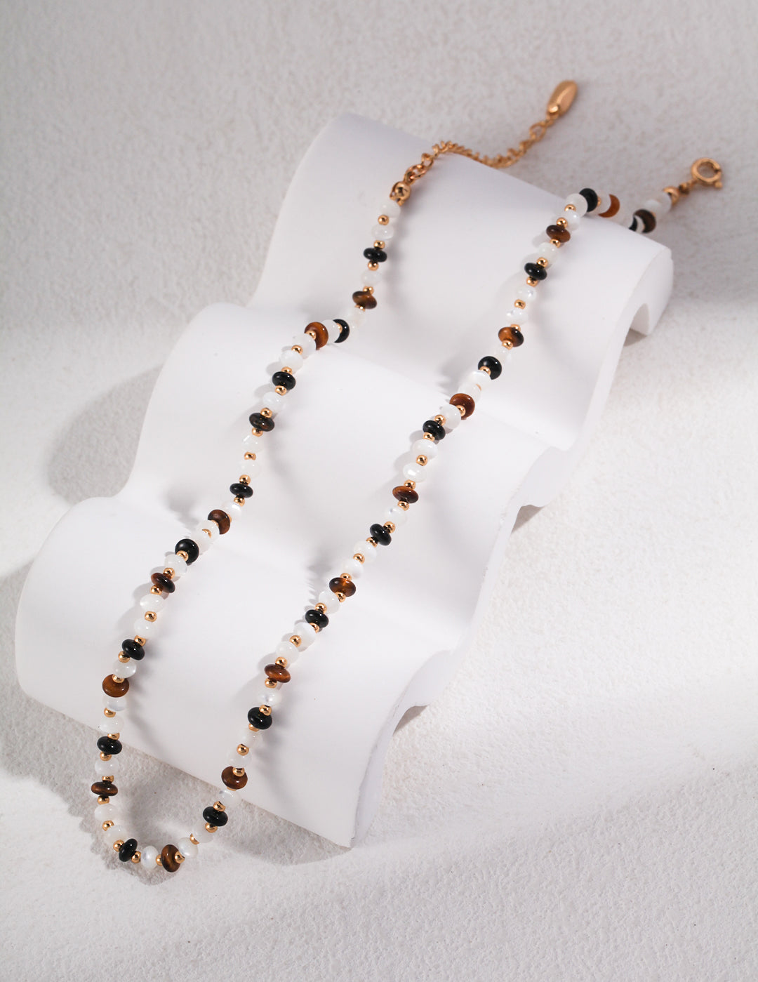 Tiger's Eye Stone Beaded Necklace