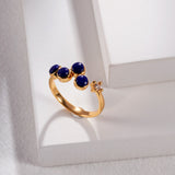Gembea Jewelry Lazuli Days Series Blue Bloom Ring