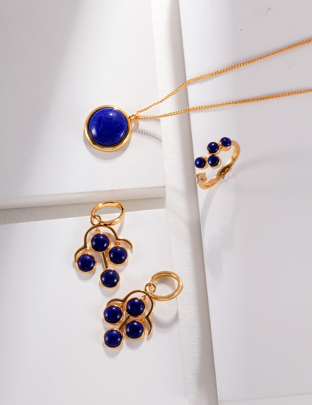 Gembea Jewelry Lazuli Days Series Blue Bloom Ring
