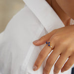 Gembea Jewelry Lazuli Days Series Blue Bloom Ring
