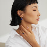 Gembea Jewelry Lazuli Days Series Blue Halo Ring