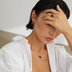 Gembea Jewelry Lazuli Days Series Blue Halo Ring