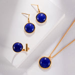 Gembea Jewelry Lazuli Days Series Blue Halo Ring