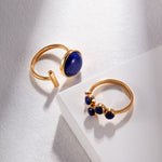 Gembea Jewelry Lazuli Days Series Blue Halo Ring