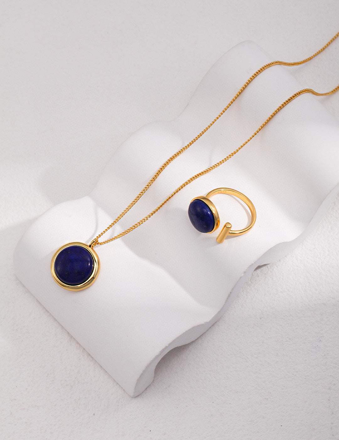 Gembea Jewelry Lazuli Days Series Blue Halo Ring