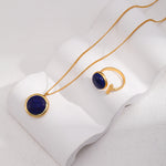 Gembea Jewelry Lazuli Days Series Blue Halo Ring