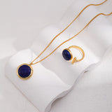 Gembea Jewelry Lazuli Days Series Blue Halo Ring