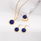 Gembea Jewelry Lazuli Days Series Blue Halo Ring