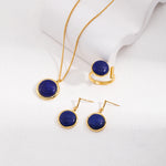 Gembea Jewelry Lazuli Days Series Blue Halo Pendant Necklace