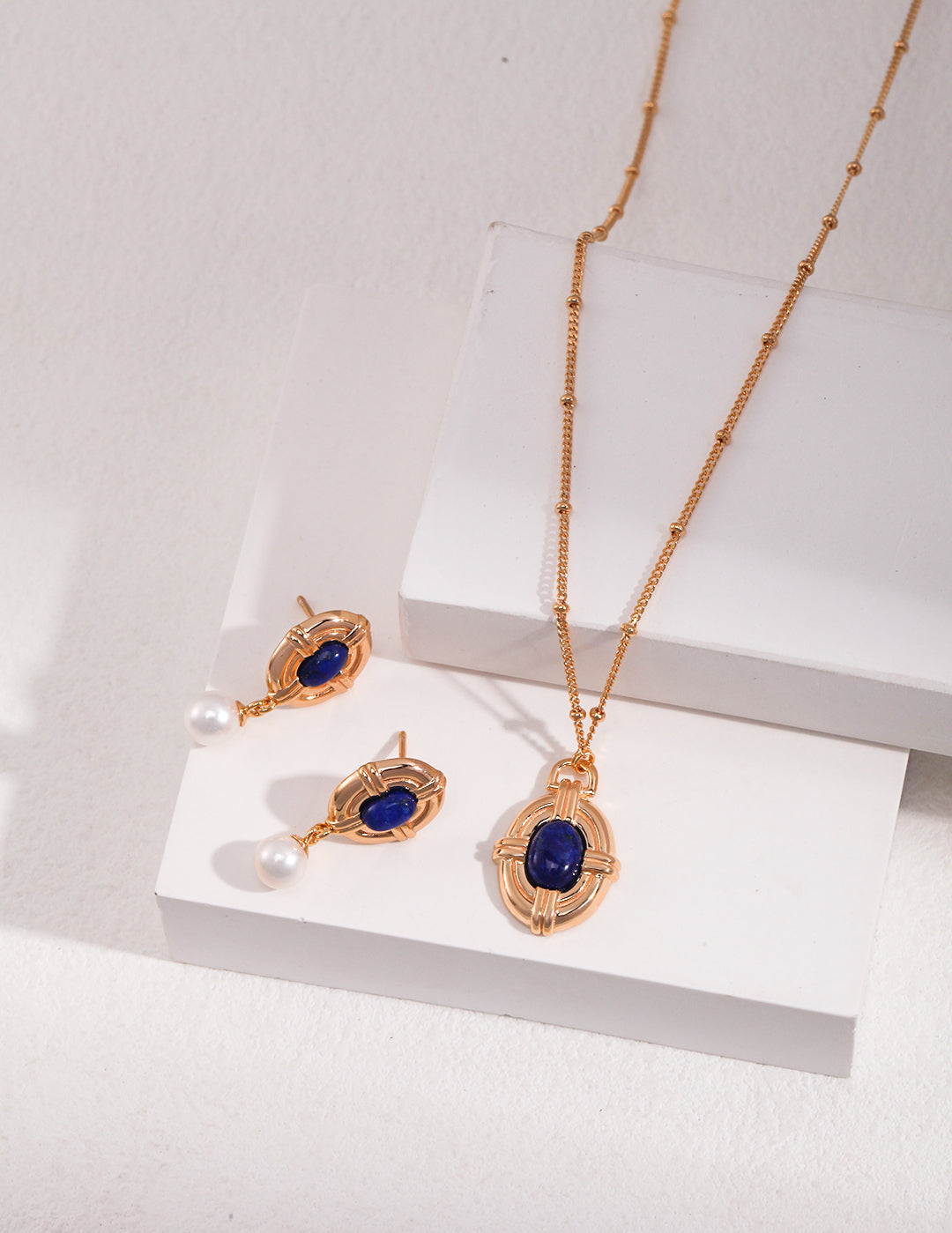 Gembea Jewelry Lazuli Days Series Deep Tide Pendant Necklace
