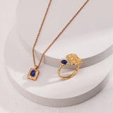 Gembea Jewelry Lazuli Days Series Azure Whispers Necklace