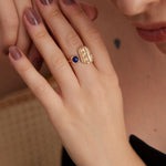 Gembea Jewelry Lazuli Days Series Ocean Pulse Ring