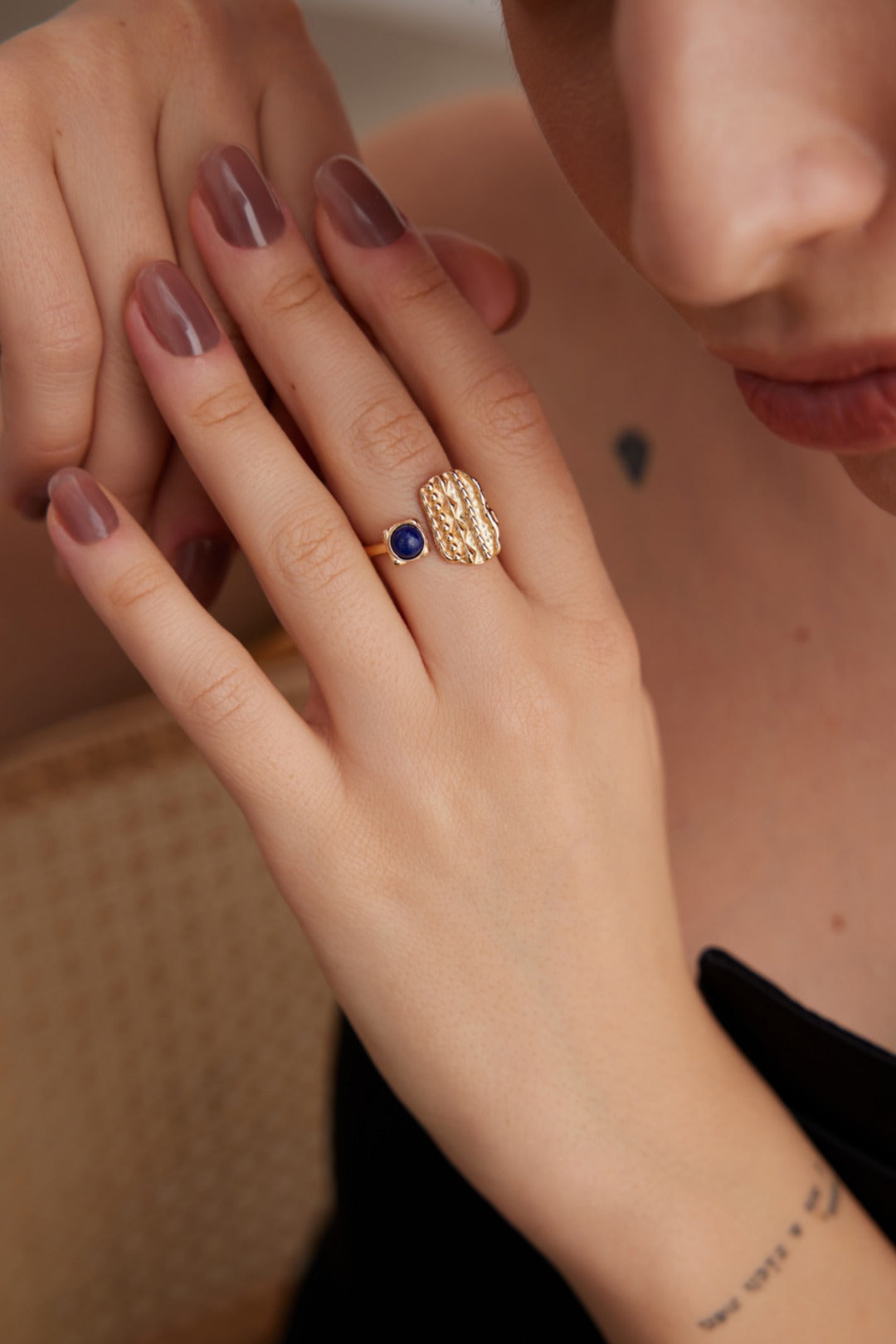 Gembea Jewelry Lazuli Days Series Ocean Pulse Ring