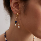 Gembea Jewelry Lazuli Days Series Ocean Pulse Earrings
