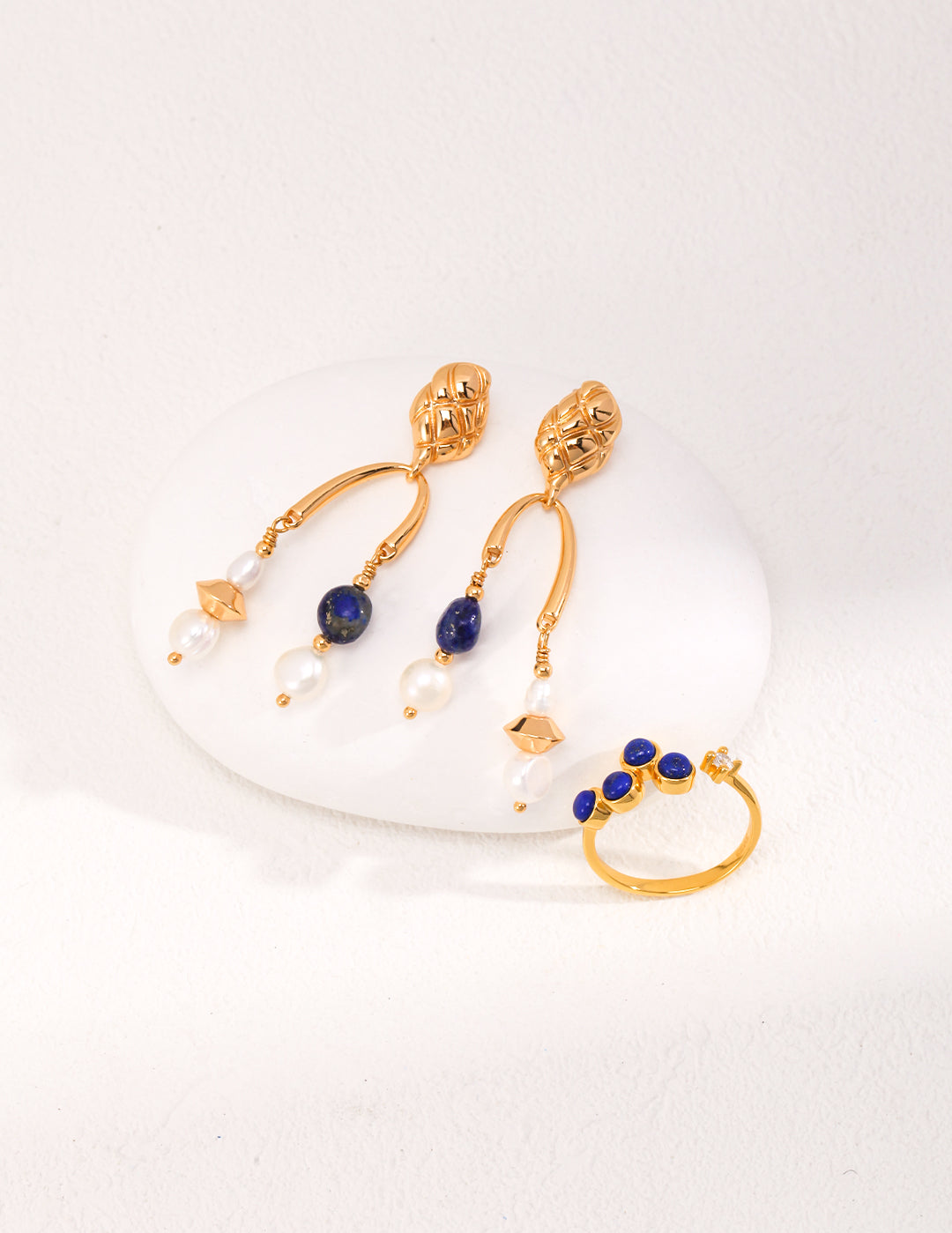 Gembea Jewelry Lazuli Days Series Ocean Pulse Earrings