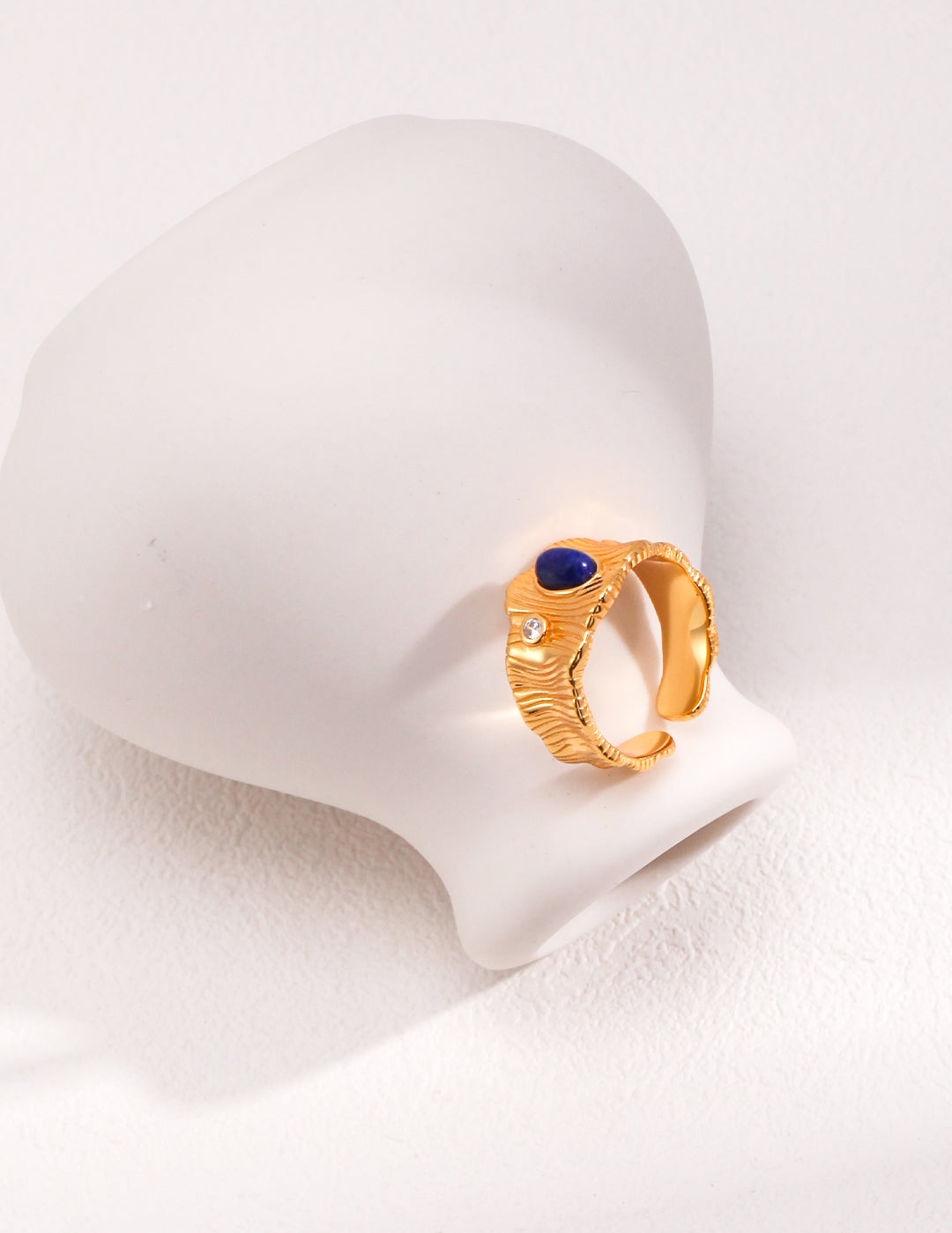 Gembea Jewelry Lazuli Days Series Sunlit Depths Wide Ring
