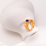 Gembea Jewelry Lazuli Days Series Sunlit Depths Wide Ring