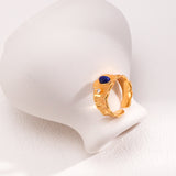 Gembea Jewelry Lazuli Days Series Sunlit Depths Wide Ring