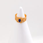 Gembea Jewelry Lazuli Days Series Sunlit Depths Wide Ring