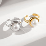 Gembea Jewelry Gold Silver Pearl Ring