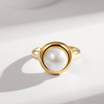 Gembea Jewelry Gold Silver Pearl Ring