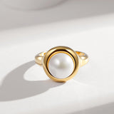 Gembea Jewelry Gold Silver Pearl Ring