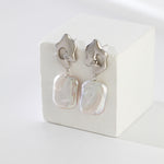 Gembea Jewelry Metal Irregular Baroque Pearl Earrings