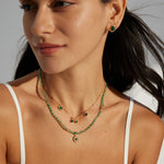 Gembea Jewelry Summer Vacation Green Agate Beaded Necklace
