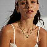 Gembea Jewelry Summer Vacation Green Agate Beaded Necklace