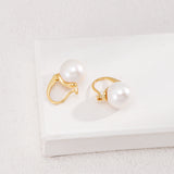 Gembea Jewelry White Natrual Pearl Earrings