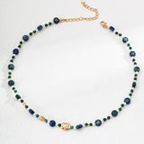 Lapis Lazuli Beaded Necklace Gembea Jewelry