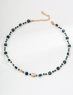Lapis Lazuli Beaded Necklace Gembea Jewelry