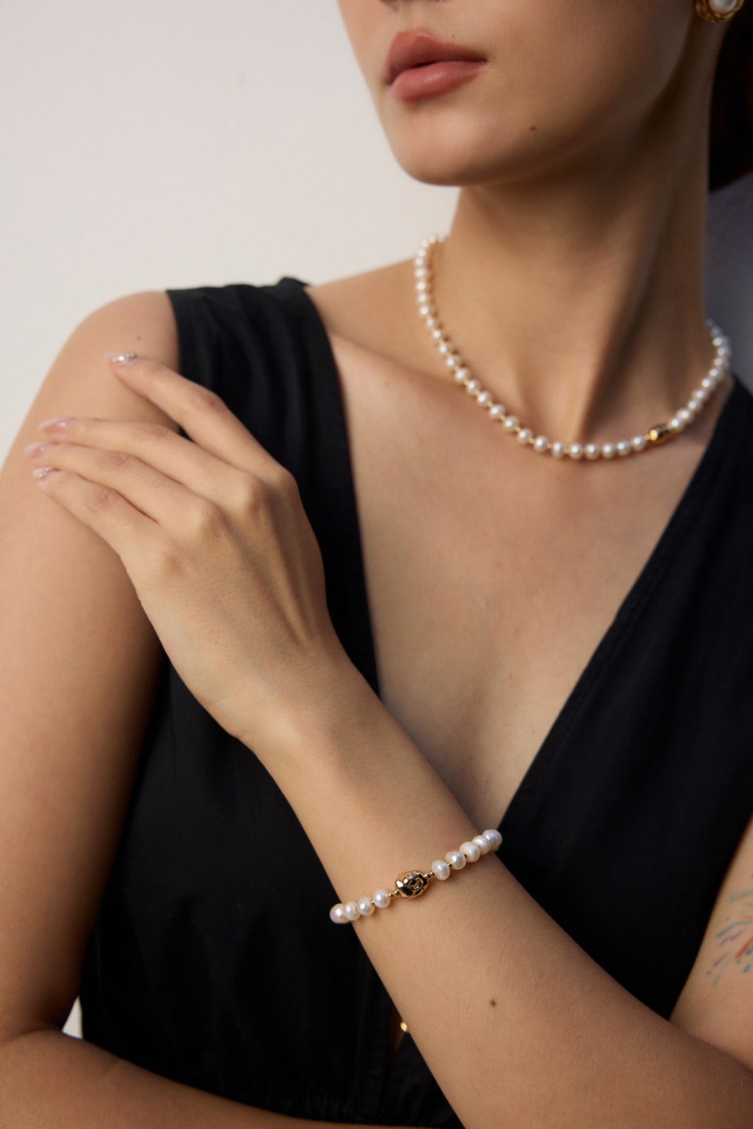 Stack Natural Pearl Necklaces Gembea Jewelry