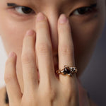 Tiger's Eye Stone Open Ring-Gembea Jewelry