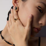 Tiger's Eye Stone Open Ring-Gembea Jewelry