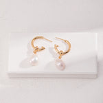 Baroque Pearl Drop Earrings-Gembea jewelry