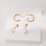 Baroque Pearl Drop Earrings-Gembea jewelry