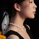 Elegant Freshwater Pearl Necklace-Gembea Jewelry