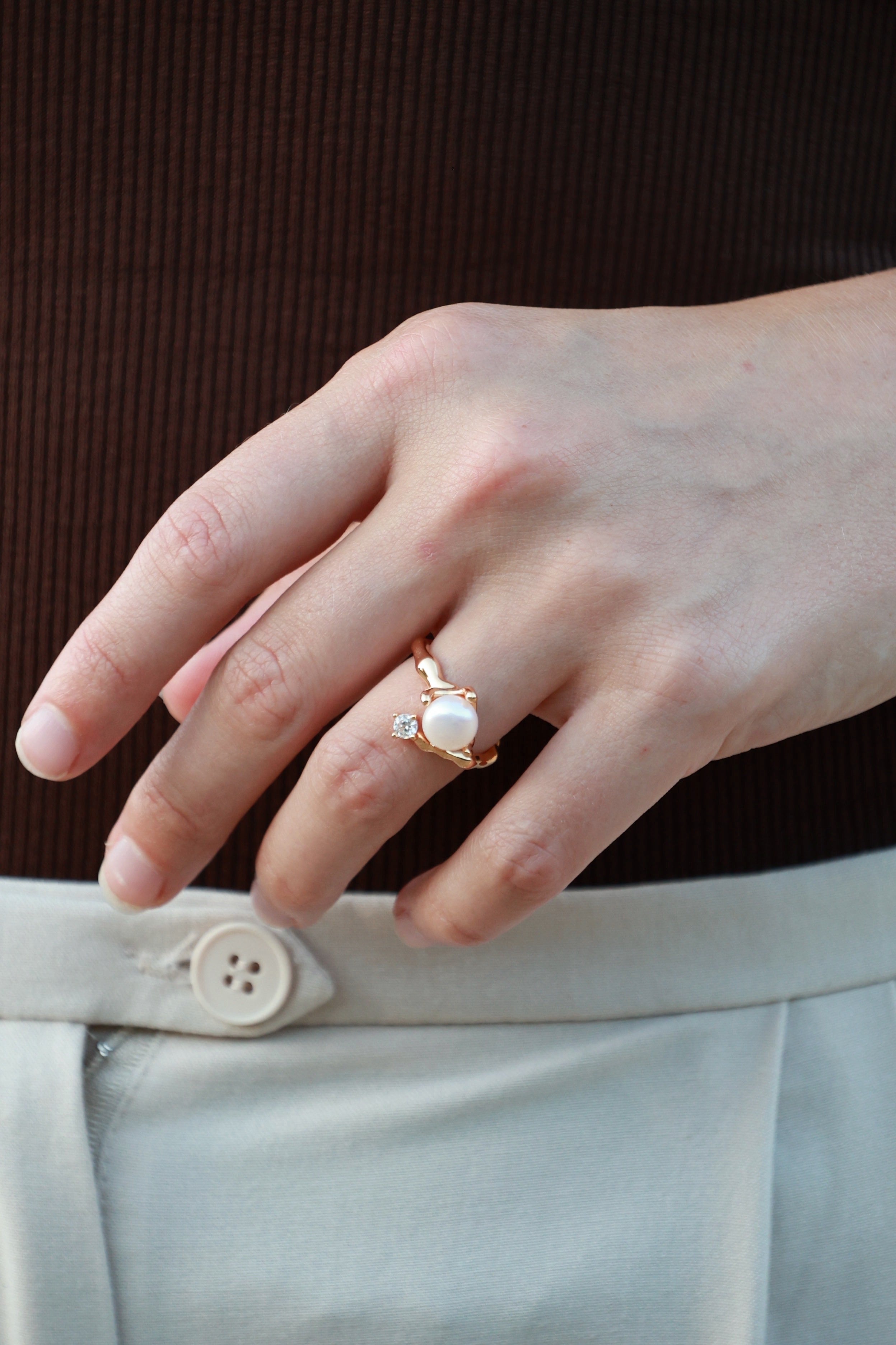 pearl ring from gembea jewelry