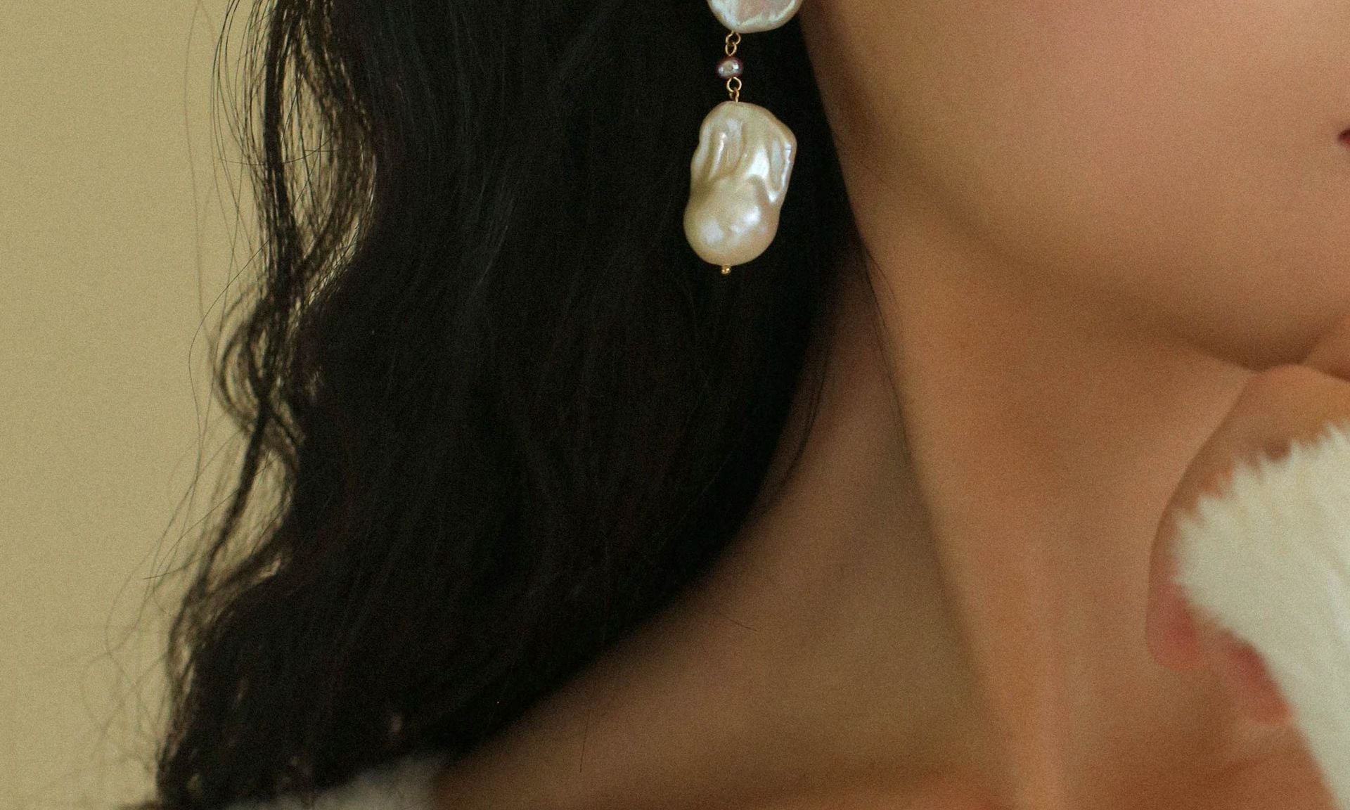 baroque pearl earrings