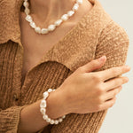 Classical Baroque Pearl Beaded Bracelets