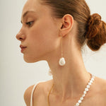 Petal Baroque Long Chain Earrings