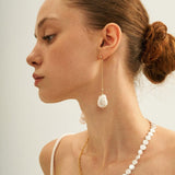 Petal Baroque Long Chain Earrings