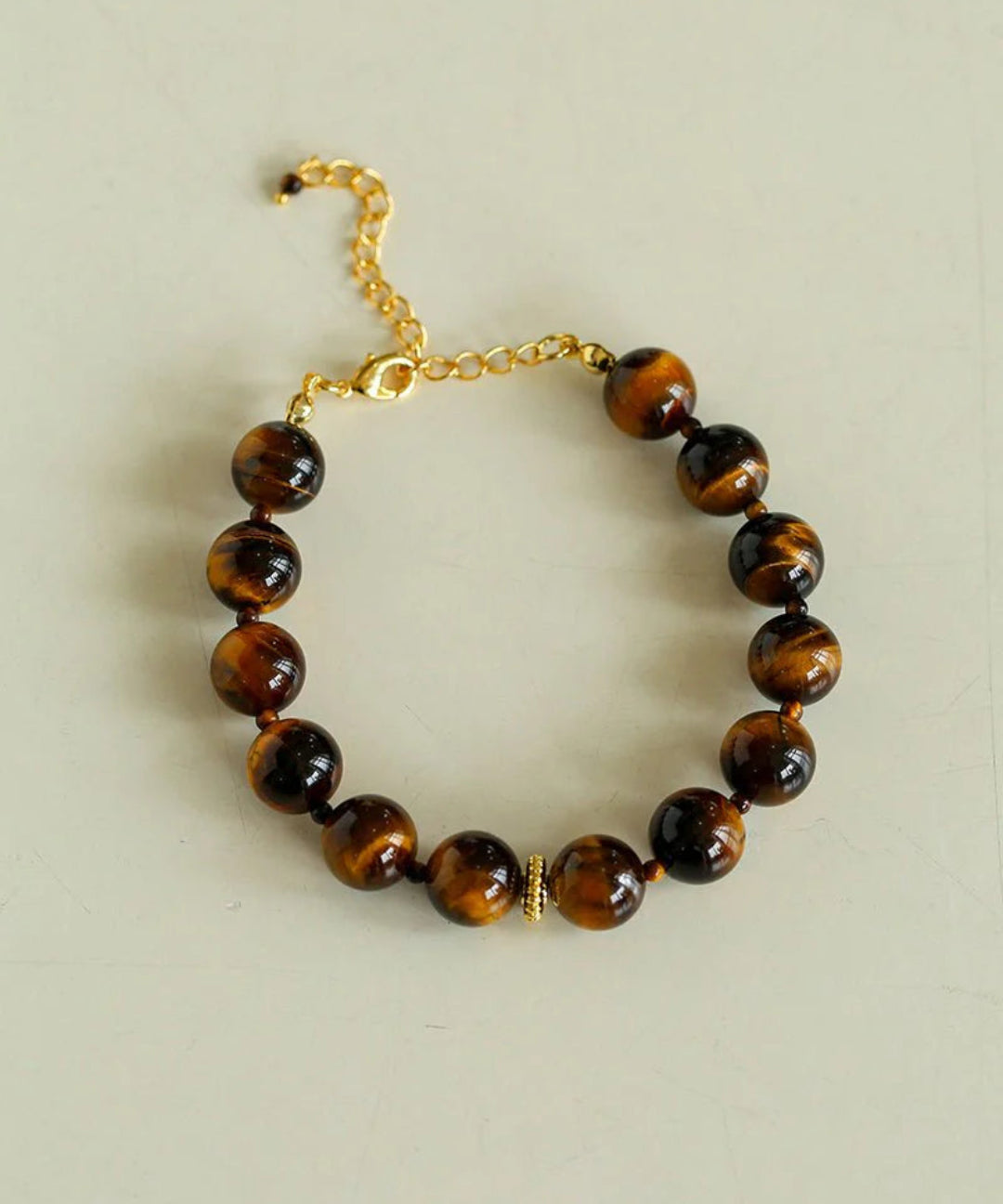 Tiger's Eye Beaded Bracelet gembea jewelry