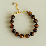 Tiger's Eye Beaded Bracelet gembea jewelry