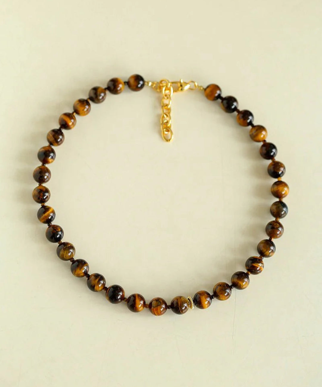 Tiger's Eye Beaded Necklace gembea jewelry