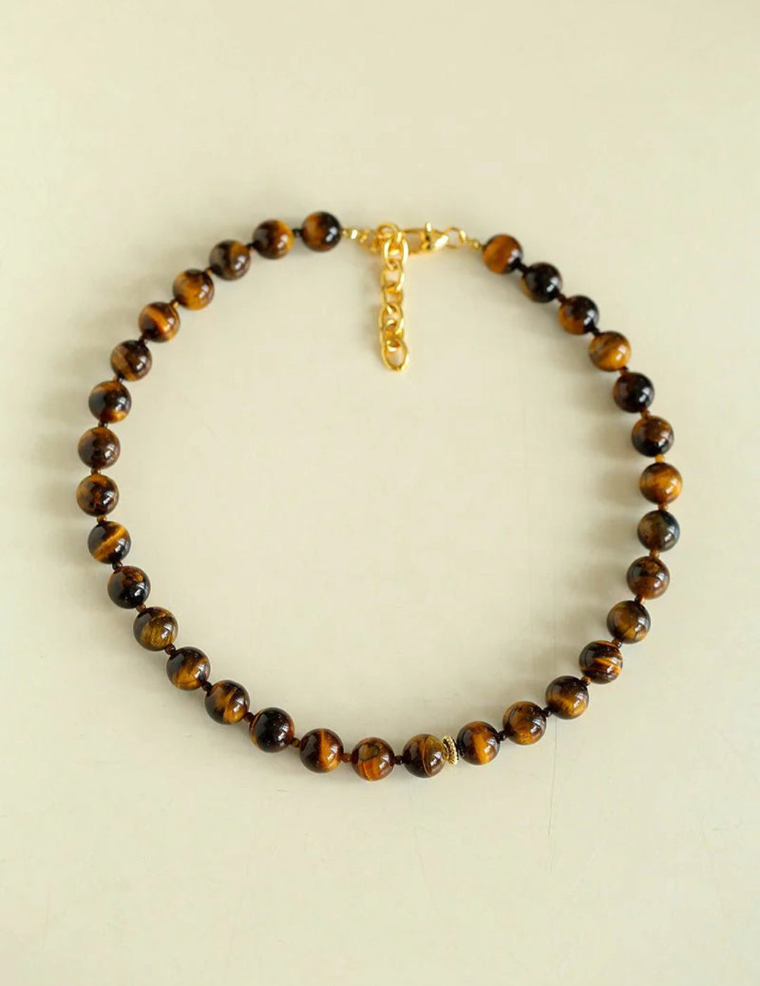 Tiger's Eye Beaded Necklace gembea jewelry